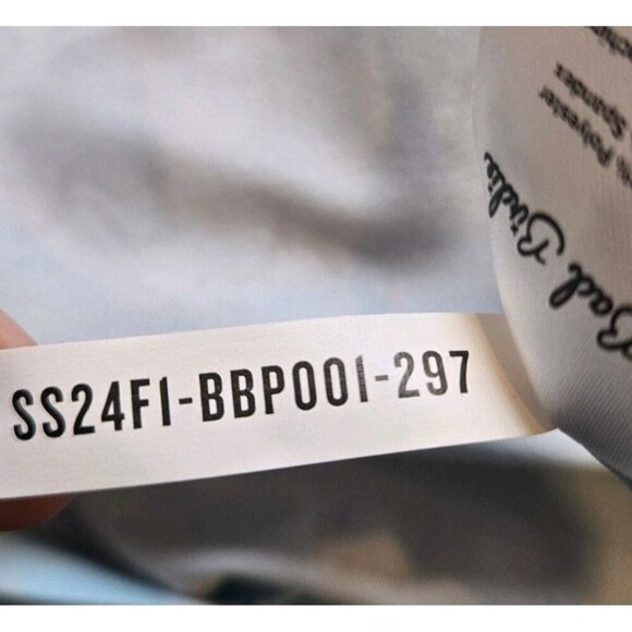 Bad Birdie Shirt Mens Medium Performance Golf Polo AOP Light Blue White Flamingo - Picture 6 of 8